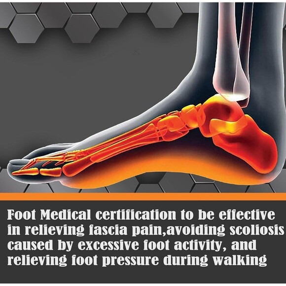 Small 3/4 High Arch Support Insoles for Unisex, Plantar Fasciitis Insoles, Ortho - Picture 13 of 14